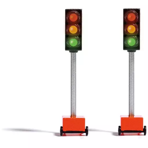 Lot de 2 feux de signalisation lumineux