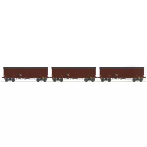 Set di 3 carrozze a 4 porte - Ree Models WB910 - HO 1/87 - SNCF - Ep III - 2R