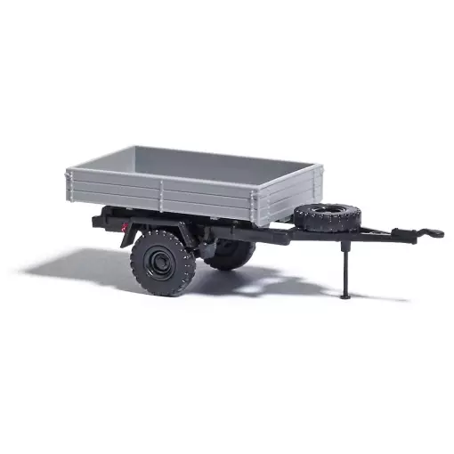 HL 10 trailer with grey tray Busch 53600 - HO 1/87