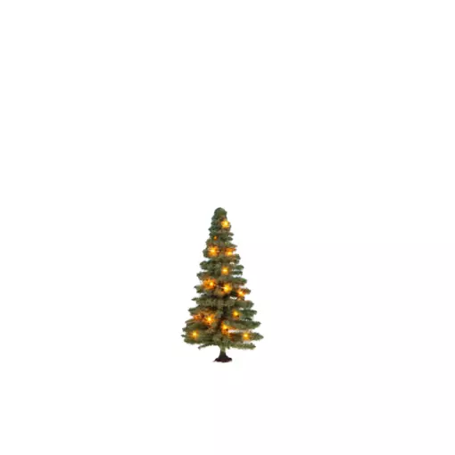 Sapin de noël illuminé - 20 LED - 80mm Vert NOCH 22121 HO TT N O