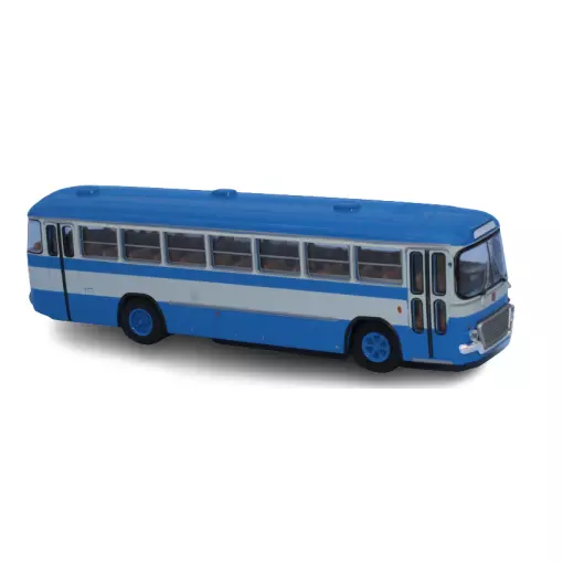 Azul y blanco Fiat Interurban Bus 306/3 BREKINA 59901 - HO 1/87 - Autobús