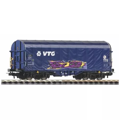 Period VI "VTG" sliding tarpaulin wagon, with Grafitti