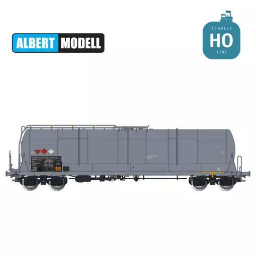 Wagon citerne grande capacité 85m3 Zas gris DR - ALBERT MODELL 796005 - EP IV - HO 1/87