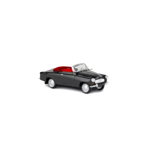 Voiture Skoda Felicia cabriolet noire, sièges rouges BREKINA 27433 - HO 1/87