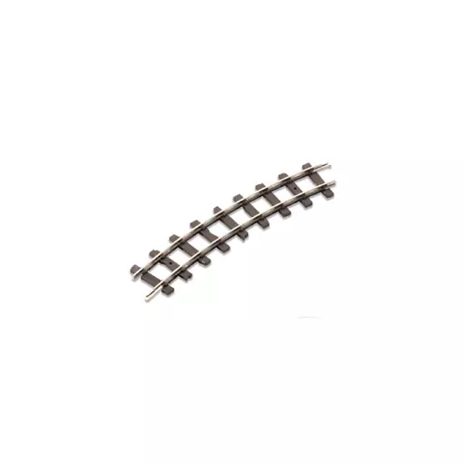 Rail courbe HOe rayon 228mm, angle 45°, 16 unités au cercle, code 80