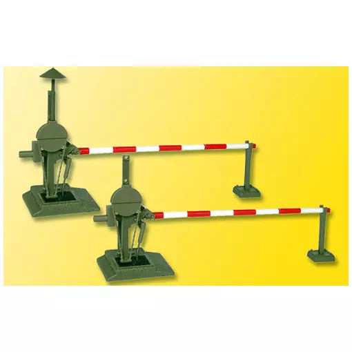 Level crossing with barriers