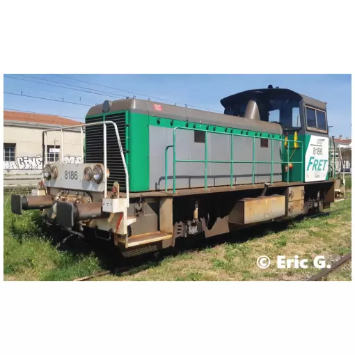 Locotracteur diesel Y 8186, livrée Fret logo Desgrippes, Chambéry - Chrezo 80-05 - 0 1/43 - SNCF - Ep IV - Analogique - 2R
