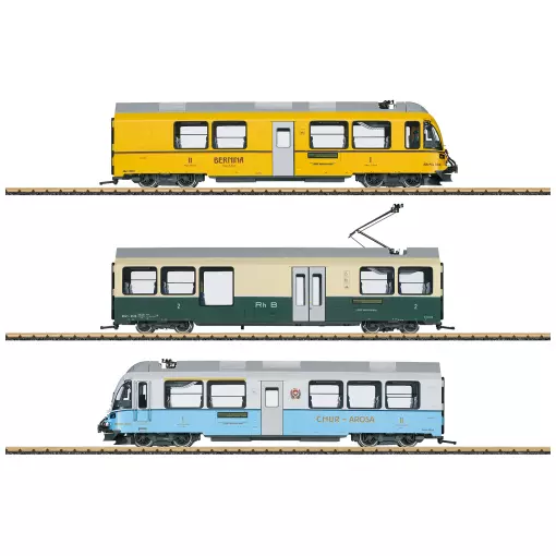 Train automoteur classe ABe 8/12 « Allegra » des RhB - LGB 22227 - G 1/22,5 - RhB - Ep VI - Digital sound - 2R
