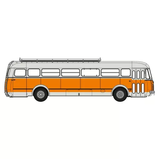 Autobus Renault R4190 "Mèresse" Arancione/Grigio Iwui 59 REE MODELS CB122 - HO 1/87