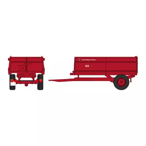 Remorque INTERNATIONAL HI 355T (5,5 t) – Benne basculante - REE MODELES CB186 - HO 1/87