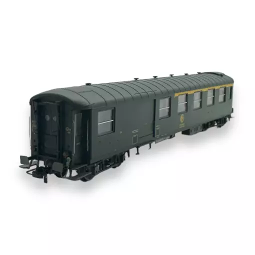 Voiture métallisée Ex-PLM REE Modèles VB461 vert 301 - HO 1/87 - SNCF - EP IV