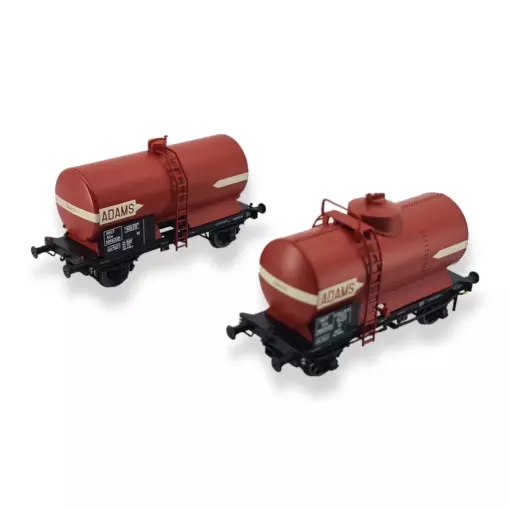 Set of 2 OCEM 29 REE tank wagons Models WB714 - HO 1:87 - SNCF