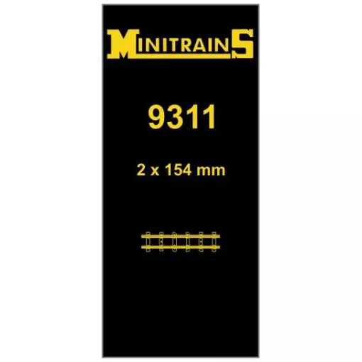 Batch 2 Straight Rails - 154MM - Minitrains 9311 - HOe : 1/87 - Code 83