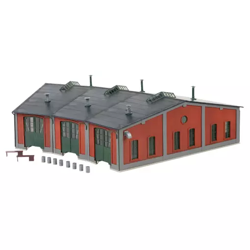 Rotonde pour 3 locomotives miniatures Marklin 72887 - HO 1/87 - 377 x 494 x 129 mm