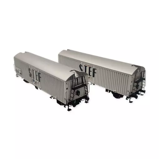 Set 2 wagons réfrigérants STEF - Ls Models 30224 - HO 1/87 - SNCF - EP IV