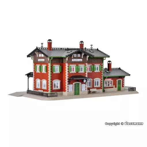 Stazione ferroviaria di Waldbronn | Vollmer 43505 - HO 1/87 - 310 x 150 x 130 mm