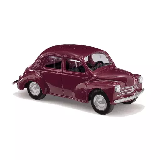  Voiture Renault 4CV - Busch 89110 - HO 1/87 - livrée "rouge bordeaux"