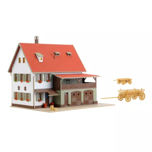 Farmhouse with barn VOLLMER 43721 - HO 1/87