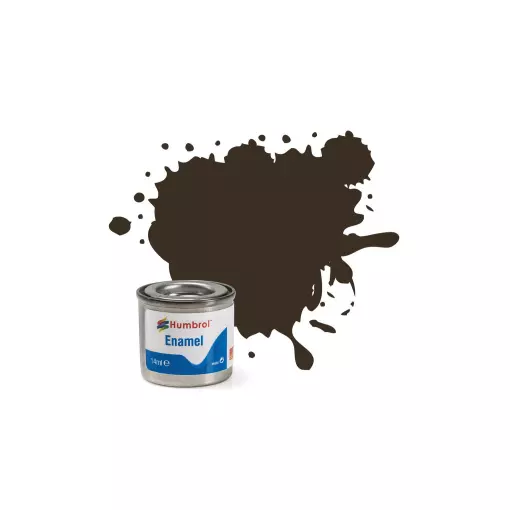Humbrol AA0117 Army Brown Gloss N°10 Cellulose Paint - 14 mL