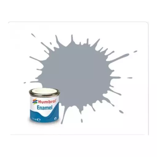 Peinture cellulosique couleur Gris Mer Moyen Satin N°165 - Humbrol AA1794 - 14 mL