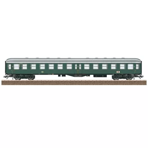 B4ym(b)-51 green 2nd class passenger coach TRIX 23166 - DB - HO 1/87 - EP III
