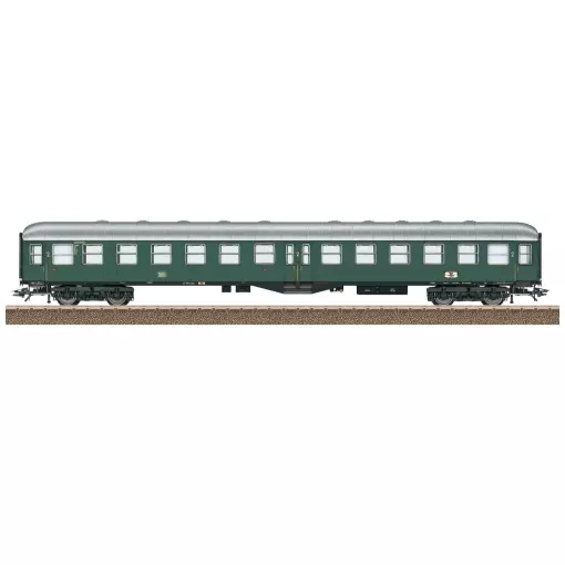 B4ym(b)-51 coche de viajeros de 2ª clase verde TRIX 23166 - DB - HO 1/87 - EP III