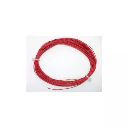 0.5 mm flexible cable, 10 metres long - red