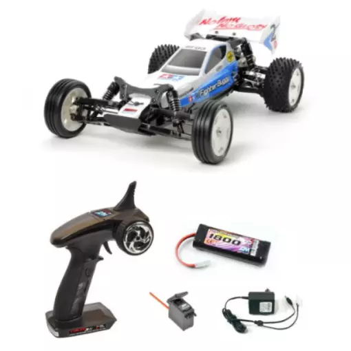 Neo Fighter Buggy DT03 100% RTR + Pack Radio Racer 3S + Accu NiMH 1800mAh + Chargeur + Servo - Tamiya 58587L - 1/10 - 2WD