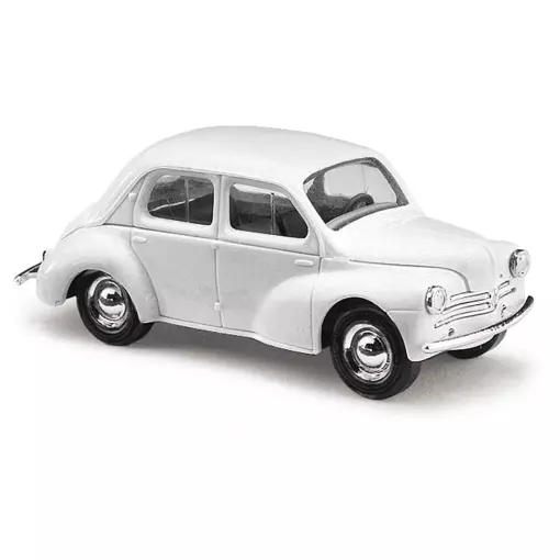 Auto in kit "Renault 4CV" in bianco Busch 60214 - HO 1/87