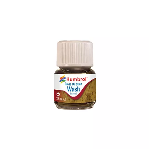 Enamel Wash Oil Stain : Effets de Tâches d'Huile - Humbrol HUAV0209 - 28 ML