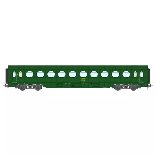 Voiture voyageurs Allégée ÉTAT, B10, vert 301 - Ree Modèles VB502 - SNCF - HO 1/87 - EP. IV - 2R
