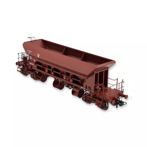 T1 Uas REE Hopper Wagon Modellen WB752 met Ballast - HO 1/87 - SNCF - EP IV