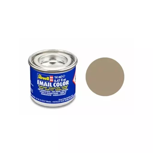 Peinture Émaillée Beige Mat RAL 1019, 14 ml - Revell 32189