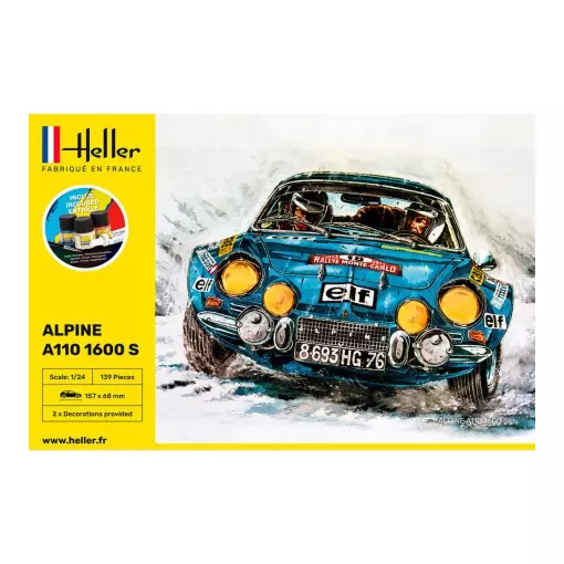 Kit de démarrage - Alpine A110 (1600) - Heller 56745 - 1/24