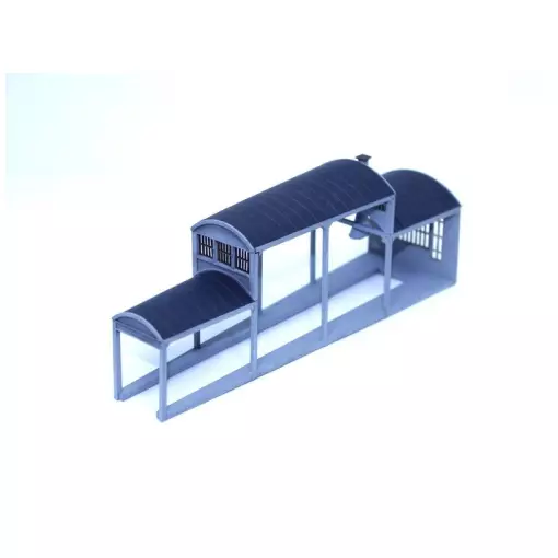 Rotunde Typ G - Erweiterungssatz 1 Stall Holz Modellbau 204002 - N 1/160 - PLM