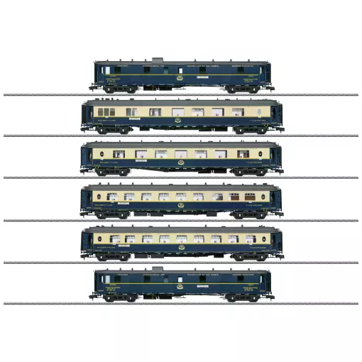 Coffret de 6 voitures Pullmann "Edelweiss" - Märklin 58000 - Echelle I 1/32 - CIWL - Ep. II