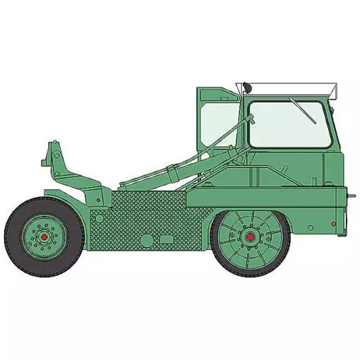Tracteur Kangourou livrée vert avec toit blanc n°233