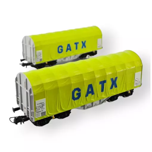  Deux wagons à bâche coulissante catégorie Shimmns de la société GATX