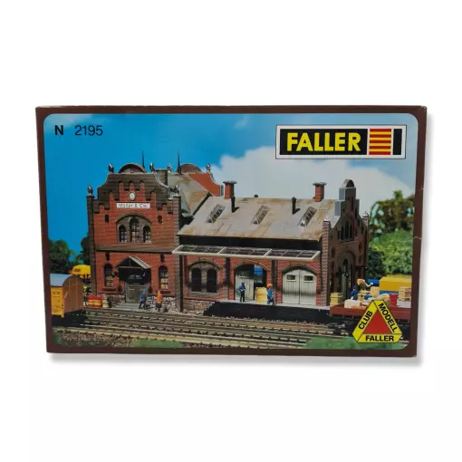 Old Faller 2195 miniature goods hall - HO 1/87 - 203 x 84 x 87 mm