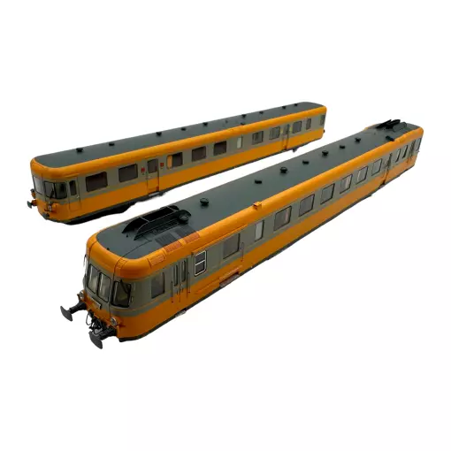 Autorail RGP 2 X-2706 Orange & Béton - DCC SON - REE MODELES MB175S SNCF - HO - EP IV