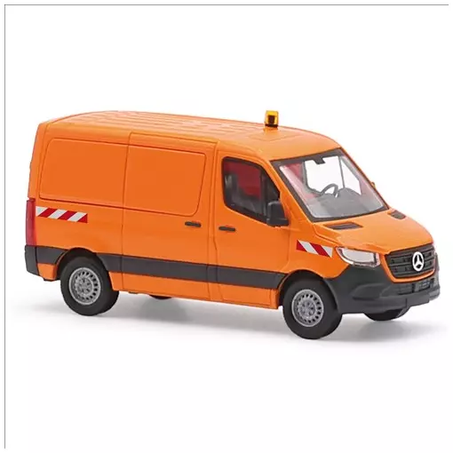 Mercedes-Benz Sprinter orange signalisation - Busch 53407 - HO 1/87 