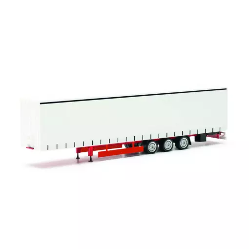 Lowliner 15m3 dekzeiltrailer - Herpa 077064 - HO 1/87