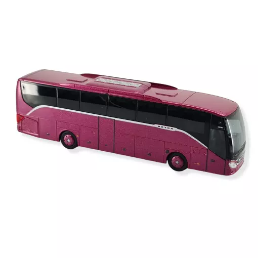 Autocar Setra S 515  HD - 2 portes rose métallisé Rietze 77901 - HO : 1/87