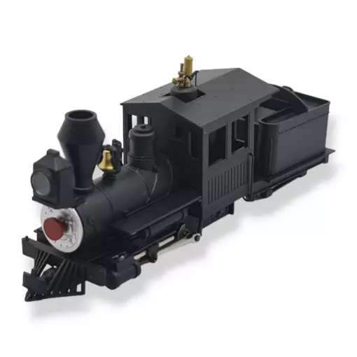 Locomotora de vapor estadounidense con tensor F & C Minitrains 1002 - HOe 1/87