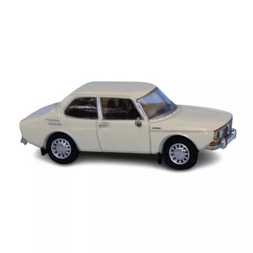 Saab 99 light beige car, burgundy red interior PCX 870342 - HO 1/87