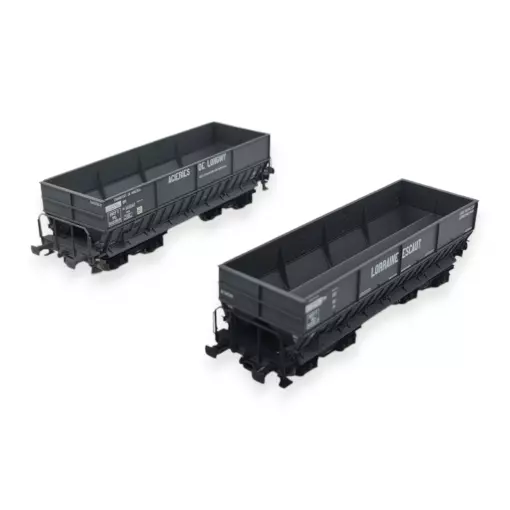 Set de 2 wagons minerais DM LS Models 31103 - HO : 1/87 - SNCF - EP III