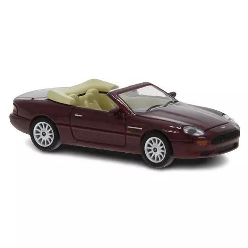 Voiture Aston Martin DB7 Volante cabriolet rouge métallisé PCX 870146 - HO 1/87