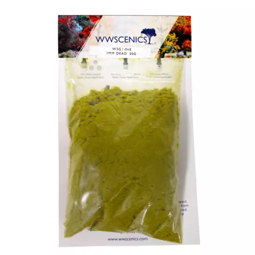 Herbe statique morte 1 mm, 50 g - wwscenics WSG1048