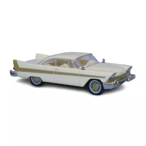 Plymouth Fury coche - beige y oro - BREKINA 19677 - HO : 1/87