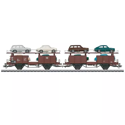 Laaes 46139 DB transporte de coches + 8 coches - HO 1/87 - EP IV